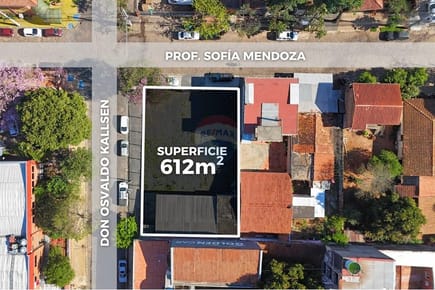 Terreno 612 m2 - Barrio Nazareth, Asunción