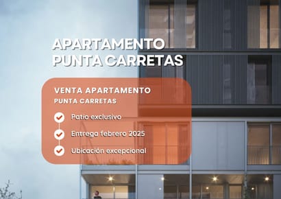 Venta Apartamento Punta Carretas 1 Dormitorio. ¡Patio exclusivo!