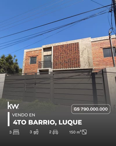 Vendo Duplex En Cuarto Barrio- Luque