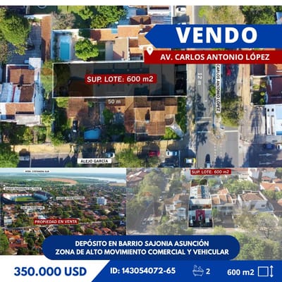 Vendo Hermoso Tinglado En Asuncion Sajonia