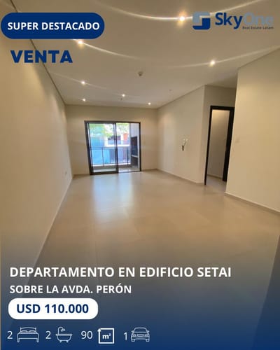 Vendo hermoso departamento de 2 habitaciones sobre Perón