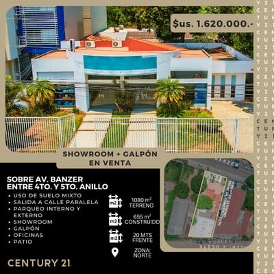 SHOOWROOM CON GALPÓN EN VENTA