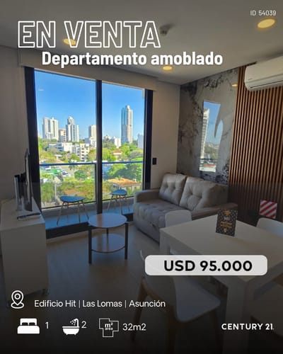 Departamento amoblado zona shopping del Sol