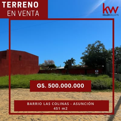 Terreno en Venta en Asunción – Barrio Las Colinas!