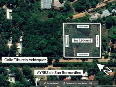 EN VENTA – TERRENO EN SAN BERNARDINO, BARRIO CRISTÓBAL COLÓN