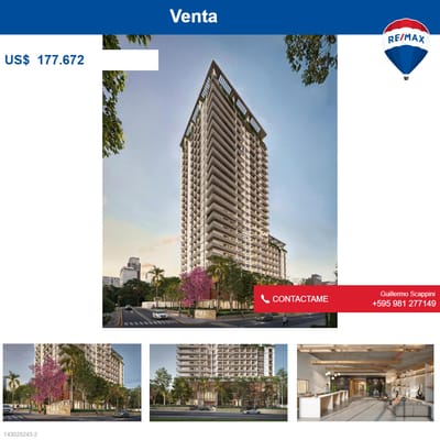 VENDO DEPARTAMENTO EN EDIFICIO FIRST ELEMENT