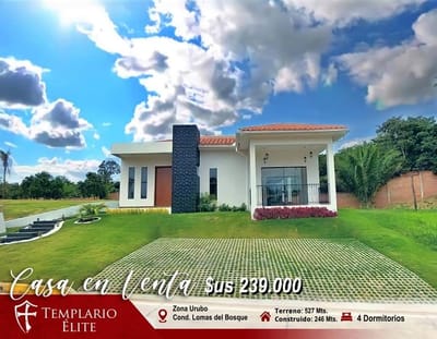 CASA EN ALQUILER O VENTA EN URUBÓ - A ESTRENAR DE 1 PLANTA Y 4 DORMITORIOS
