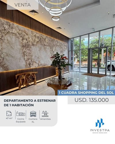 Vendo Departamento De 1 Habitación - Zona Shopping Del Sol