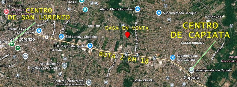 TERRENO EN VENTA EXCELENTE UBICACION CERCA DE TODO RUTA 2 CAPIATA