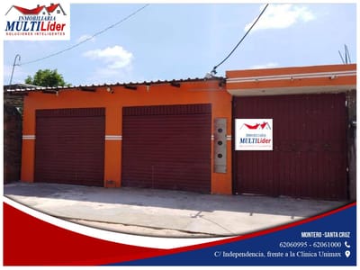 CASA EN VENTA EN ZONA COMERCIAL DE MONTERO