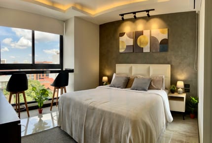 DEPARTAMENTO EN EQUIPETROL DE 1 DORMITORIO AMOBLADO EN ALQUILER