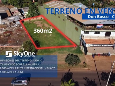 VENDO TERRENO EN BARRIO DON BOSCO CIUDAD DEL ESTE