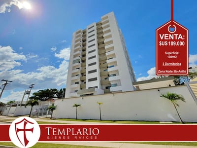 DEPARTAMENTO EN VENTA DE 130MT2 + GARAJE - ZONA NORTE 5to ANILLO