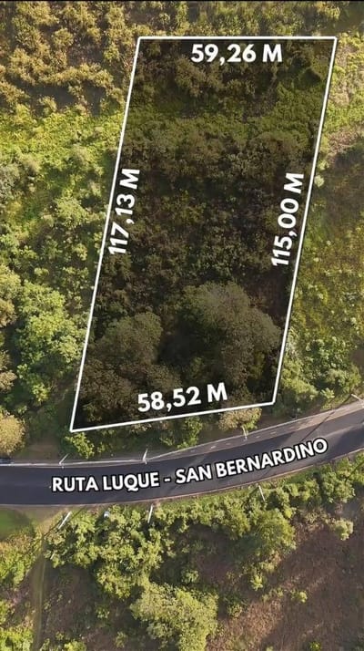 Terreno 11.483 m2 con vista al lago Ypacarai - Ciervo Cua