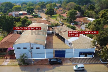 EN VENTA DEPOSITO INDUSTRIAL Y CORPORATIVO EN LAMBARÉ