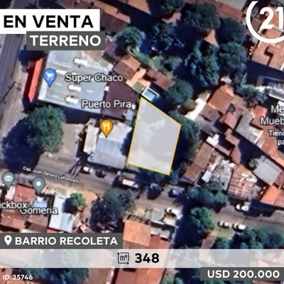 TERRENO EN VENTA, BARRIO RECOLETA