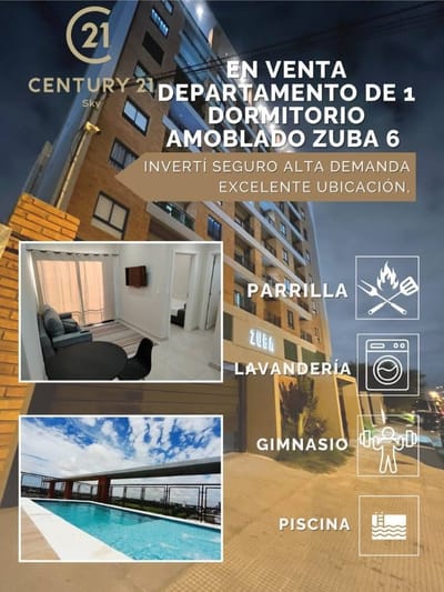VENDO DEPARTAMENTO DE 1 DORMITORIO EN EDIFICIO ZUBA VI  TOTALMENTE  Zona del Cit
