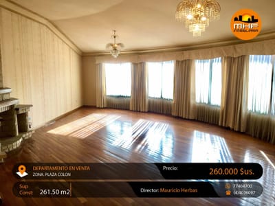 AMPLIO Y COMODO DEPARTAMENTO EN VENTA 