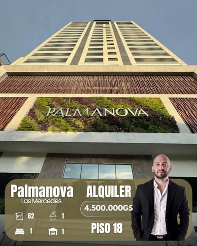 Edificio Palmanova Las Mercedes, 1hab 62m2 + cochera.