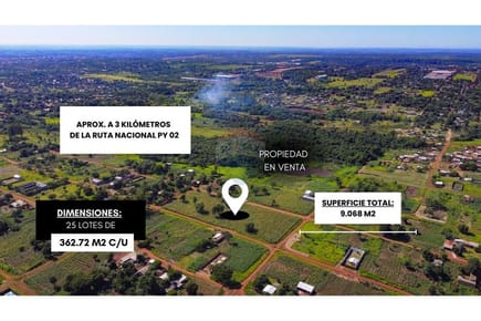 Terreno en km 12 Ciudad DEL ESTE