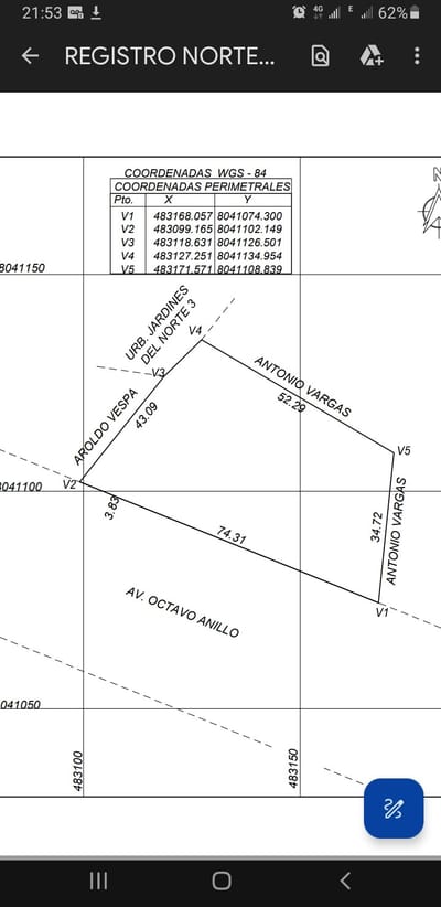   TERRENO EN VENTA SOBRE AVENIDA ZONA NORTE
