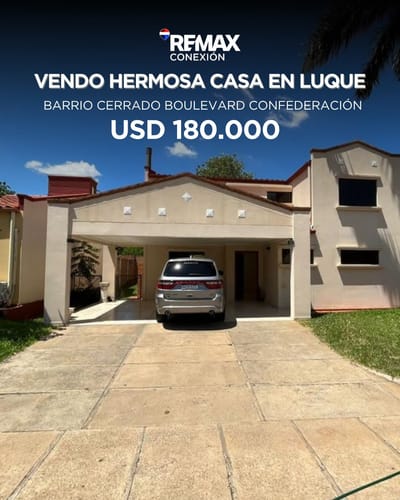 Vendo casa en Luque- barrio cerrado 
