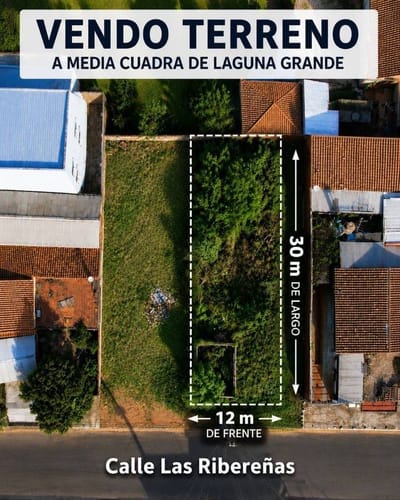 Vendo terreno en san Lorenzo a media cuadra de Avda Laguna Grande.