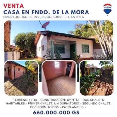 CASA VENTA FDO. MORA ZONA SUR
