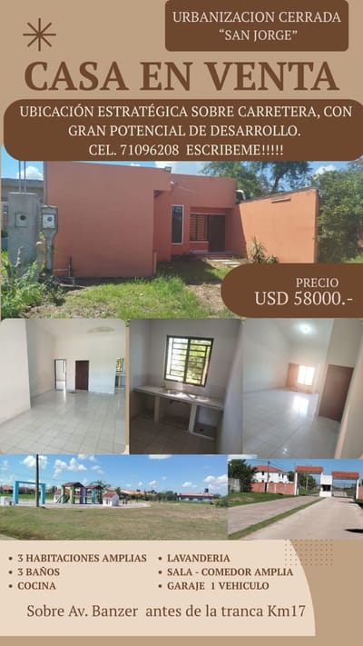 CASA EN VENTA ZONA NORTE