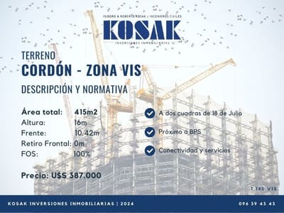 Terreno Cordón Zona VIS