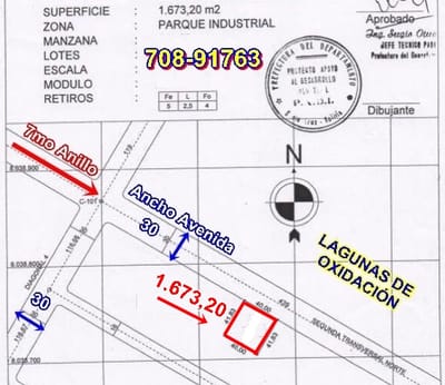 SOBRE AV. TERRENO BARATO EN VENTA – PARQUE INDUSTRIAL!