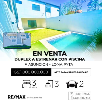 DUPLEX VENTA - LOMA PYTA / ASUNCION 