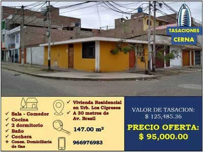 SE VENTE INMUEBLE EN URB. CIPRESES - NUEVO CHIMBOTE