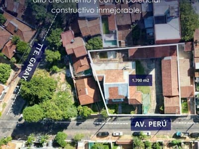 VENDO CASA SOBRE PERU DE 1.700 M2 