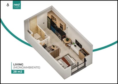 VENDO MONOAMBIENTE EN NEST LIVING, ASUNCION