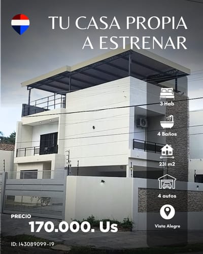 CASA A ESTRENAR EN VISTA ALEGRE