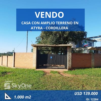  Venta De Casa Con Amplio Terreno