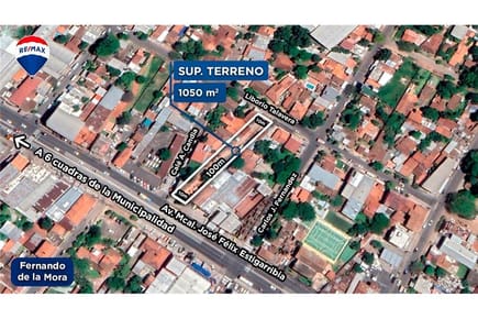 VENDO TERRENO DE CALLE A CALLE SOBRE MCAL ESTIGARRIBIA