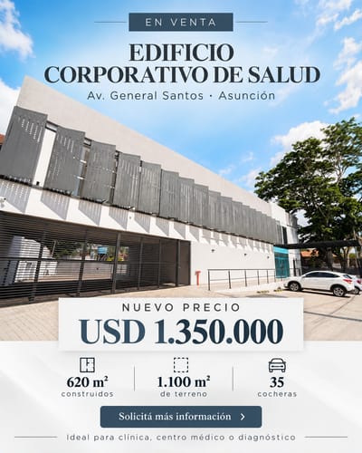 En Venta Edifico Corporativo De Salud Equipado-asunción