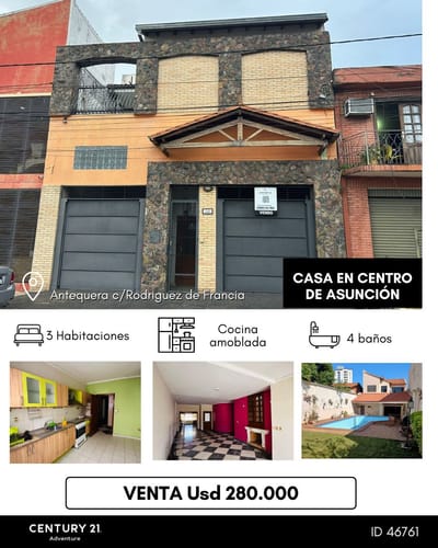CASA EN VENTA – CENTRO DE ASUNCIÓN