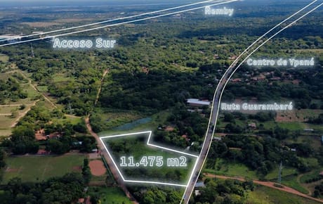 TERRENO EN VENTA SOBRE RUTA GUARAMBARÉ - YPANE