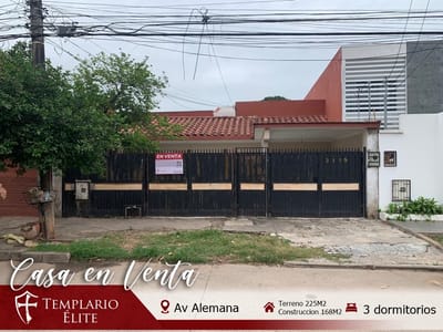 Casa en venta av alemana 