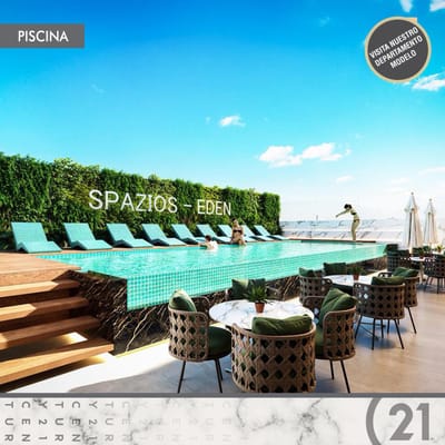 Departamentos de lujo en preventa – Spazios Edén, Equipetrol.