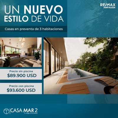 CASAS EN PREVENTA EN MAR ADENTRO