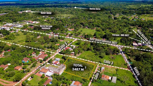 Vendo Terreno de 2487 M2 en Ita, a 200 mts de la ruta D027