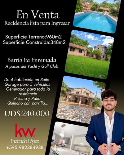 En Venta Residencia - Ita Enramada A Minutos Del Yacht. 