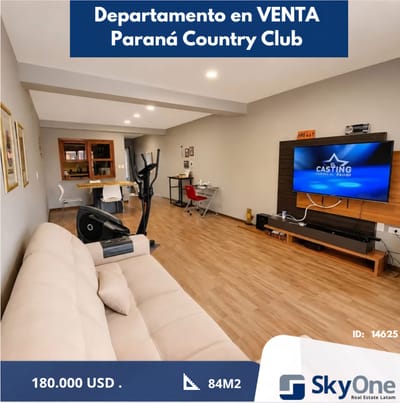 Vendo Departamento en el Parana Country Club