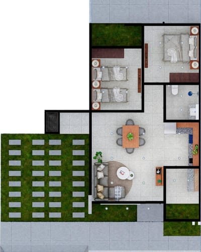VENDO CHALET DE 2 DORMITORIOS EN BARRIO CERRADO LOS CASTAÑOS . ID 46788 