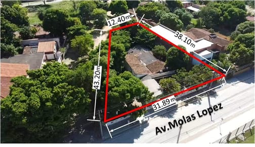 TERRENO EN ALQUILER SOBRE MOLAS LOPEZ, BARRIO TRINIDAD