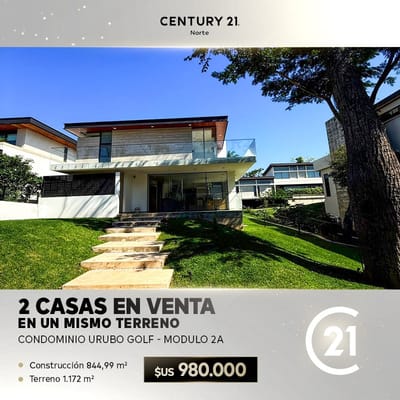 CASA EN VENTA - URUBO GOLF 